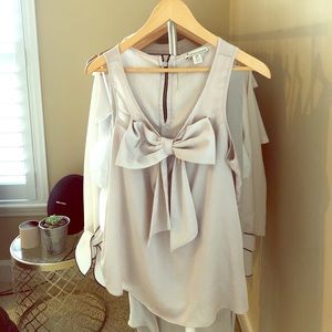 Bow tie blouse
